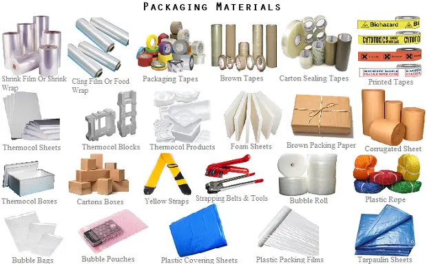 Packaging material at best price, shrink wrap, clear tape, 