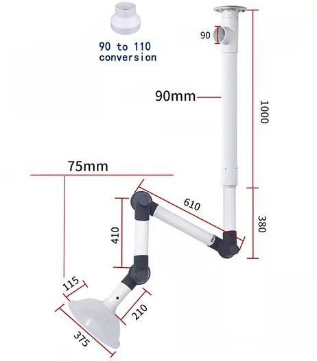 SLSA-01 Lab Suction Arm: A Smart Solution for Safer Laboratory Air Quality