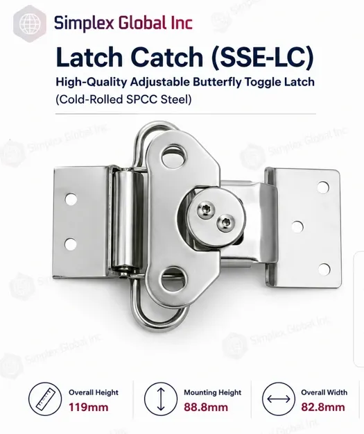 SSE-LC – Adjustable Butterfly Toggle Latch Catch