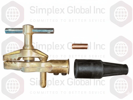 600-Amp Brass Ground Clamp