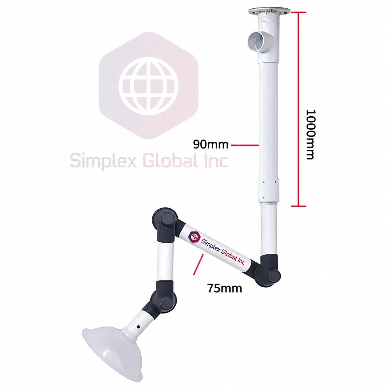 SLSA-01 Polypropylene Lab Suction Arm